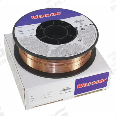 WESTWARD Welding Wire: Low-Alloy Steel, 0.035 in, 11 lb, ER80S-B2, 80 ksi - ER80S-B2 MIG Welding Wire