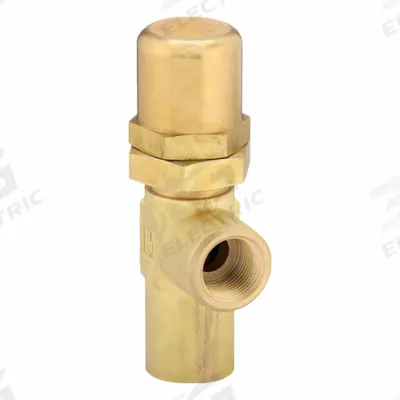 Parker Pressure Control Valve: 15 gpm, 200 psi Max Set, Brass - Soft-Seat Pressure Control Valves