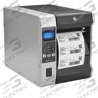 ZEBRA Industrial Printer: 6.6 in Max. Print Wd, Tear Off Dispensing, Wired, Push Button, ZT600 (MPN ZT62063-T0101A0Z). Key specifications — Dispensing Style: Tear Off; Print Speed: 12 in/sec; Screen Type: Push Button; Wire Communication: Wired; Printer Series: ZT600; Brand: ZEBRA; Printer Connectivity: Serial.