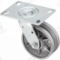 APPROVED VENDOR Plate Caster: Swivel, Iron, 5 in Wheel Dia, 2 in Wheel Wd, 6 1/2 in Mounting Ht (MPN P21S-C050R-16-VG1). Key specifications — attr1100373: APPROVED VENDOR.