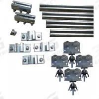 GLEASON Festoon System Kit: C-Rail, 70 ft – 70 ft, 82 ft Min Cable/Hose Required, Flat (MPN FCG15771). Key specifications — Brand: GLEASON; Compatible Cable Type: Flat; Included Components: Trolleys; Track Type: C-Rail.