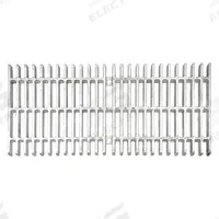 ZURN Grate: D, Rectangular, Slotted, 11 1/8 in Overall Wd, 23 3/4 in Overall Lg, 1 1/4 in Overall Ht (MPN P12-BG). Key specifications — Color: Gray; Brand: ZURN; Finish: Galvanized; Grate Surface Type: Slotted.
