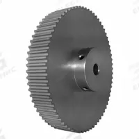 DAYTON Timing Pulley: Modified Curvilinear, Fixed, For GT Timing Belt Section, For 15 mm Belt Wd (MPN 70-5P15-6A6). Key specifications — Brand: DAYTON; Finish: Clear Anodized; For Belt Series: Powerhouse®.