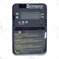 INTERMATIC Electronic Timer: 7 day, Astronomic, 120-277V AC, SPDT, Digital (MPN ET2815C). Key specifications — Body Material: Metal; Indoor/Outdoor Usage: Indoor; Astronomic Functionality: Astronomic; Mounting Style: Surface; Brand: INTERMATIC.