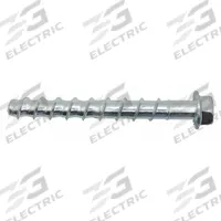 DEWALT Screw Anchor: 4 in Overall Lg, 1/2 in Dia, Steel, External Hex, Hex, Steel, 50 PK (MPN PFM1411420). Key specifications — Material Grade/Class: Grade SW; Removable: Removable; System of Measurement: Inch; Brand: DEWALT; Screw Anchor Type: Concrete Screw Anchor.