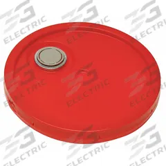 APPROVED VENDOR Pail Lid: Gasketed/Snap-On/Spout/Tear Tab, 12 1/4 in Overall Dia, Red, Plastic (MPN ROP2100CVRF-TT-R). Key specifications — attr1265148: 1H2/Y1.5/30; attr1188872: APPROVED VENDOR; attr1265149: Not Rated; attr1188855: 49EN65; attr1188854: Plastic; attr1188856: ROP2150R-M.