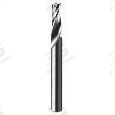 ONSRUD Solid Router Bit: Spiral O-Flute Upcut, 8 mm Cutter Dia - Spiral O-Flute Router Bits for Plastics