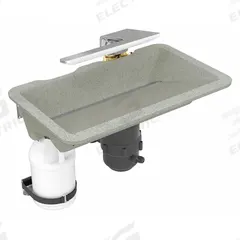 BRADLEY Bathroom Sink Kit: Mojave, Evervo®, 24 in Overall Lg, 14 1/2 in Overall Wd, Sensor, Washbar (MPN WB2-WB-ER1-0054). Key specifications — Includes: Drain Cap; Brand: BRADLEY; Color: Mojave; Sink Material: Evervo®.