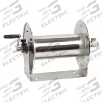 COXREELS Hand Crank Hose Reel: 75 ft (1/2 in I.D.), 12 in L x 14 in W x 13 in H, Nitrile, Silver (MPN 112-4-75-SS). Key specifications — Hose Capacity: 75 ft (1/2 in I.D.); Overall Dimensions: 12 in L x 14 in W x 13 in H; Seal Material: Nitrile; Reel Color: Silver; Swivel Material: Stainless Steel; Brand: COXREELS.