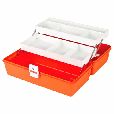 FLAMBEAU First Aid Case: 14 1/4 in L x 5 3/4 in W x 1 3/8 in D, Copolymer Resin - Medical Hard Sided Cases