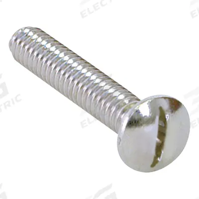 APPROVED VENDOR Screw for Face Plate: Brass, Chrome-Plated - Bathtub Drain Replacement Parts