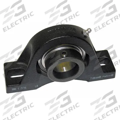 TIMKEN Pillow Block Bearing: 2 1/8 in Bore, Cast Iron, Eccentric Collar - Low-Base Pillow Block Ball Bearings
