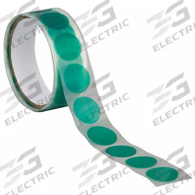 TAPECASE Film Tape: Disc, 3/4 in Dia, 3.3 mil Thick, Polyethylene Film, Silicone - High-Temperature Film Masking Tape Discs