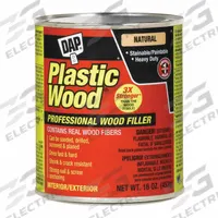DAP Filler: Plastic Wood, 16 oz Container Size, Can, Natural, Wood Filler (MPN 21506). Key specifications — Series: Plastic Wood; Color: Natural; Finishing Features: Paintable; Brand: DAP.