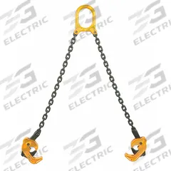 DAYTON Drum Sling: 2 Grip Points, For 30 gal/55 gal/85 gal Drum Capacity, Metal, Vertical, Yellow (MPN 21VG32). Key specifications — Color: Yellow; For Drum Material: Metal; Material: Steel; Brand: DAYTON.