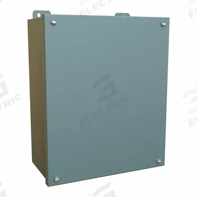 HAMMOND Electrical Enclosure: Steel, 12 in x 10 in x 5 in, NEMA 12/13, w/Panel - Steel Dust-Tight Enclosures
