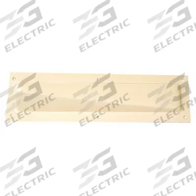 PAWLING Door Knob Protector: 12 in Lg, 3 3/16 in Wd, 2 3/16 in Projection, Tan - Lever Door Protector Bars