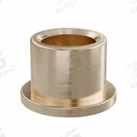 Flanged Sleeve Bearing: Bronze, SAE 841, 5/16 in Bore, 7/16 in OD, 3/8 in Lg, -35°F to 300°F, 10 PK (MPN FF413-01B). Key specifications — System of Measurement: Inch; Material Grade: SAE 841; Flange Type: Flanged; Brand: OILITE.