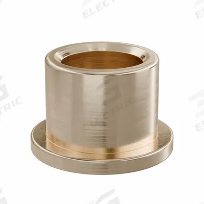 OILITE Flanged Sleeve Bearing: Bronze, SAE 841, 5/16 in Bore, 7/16 in OD, 3/8 in Lg - Lubricated General Purpose Metallic Flanged Sleeve Bearings