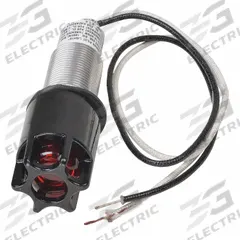 APPLETON ELECTRIC Protruding Panel Light: 3/4 in Panel Mounting Size, Amber, Contender Series (MPN SPLSAMB). Key specifications — Brand: APPLETON ELECTRIC; Series: Contender.