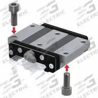 THK Linear Guide Carriage: For 69 mm Rail Wd, Ball, HRW Wide Rail Guide, 31 mm Carriage Ht (MPN HRW35CA1SS). Key specifications — Carriage Material: Carbon Steel; Roller Material: Carbon Steel; Size: 35; Brand: THK; Features: No Preload; Type: HRW Wide Rail Guide.