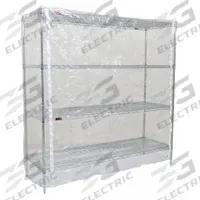 EAGLE GROUP Utility Cart Cover: Clear, Vinyl, Zipper, 48 in Wd, 86 in Ht, 24 in Dp (MPN CZ-86-2448-T). Key specifications — attr1343422: Any Standard Eagle Cart; attr1343424: EAGLE GROUP.
