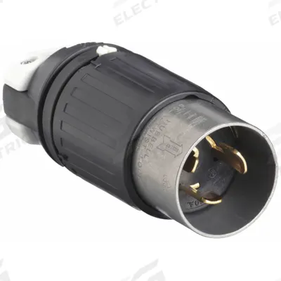 BRYANT Locking Plug: Non-NEMA, Black, 250V DC/600V AC, 50 A, 2 Pole - General Purpose Plugs