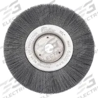 WEILER Wire Wheel Brush: Crimped Steel, 10 in Dia x 3/4 in Wd, 3/4 in Arbor, 0.014 in Fill (MPN 93494). Key specifications — Brand: WEILER.