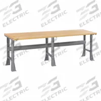 TENNSCO Workbench: Fixed Ht, Laminated Hardwood Butcher Block, 96 in x 30 in, Gray (MPN WB-1-3096W). Key specifications — Brand: TENNSCO.