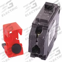 SKILCRAFT Clamp-On Breaker Lockout: Clamp-On, For 120/277V AC Volt, 6 PK (MPN 5340-00-NIB-0392). Key specifications — For Voltage: 120/277V AC; For Use With: Circuit Breaker Lockouts; Brand: SKILCRAFT; Includes Cable Tie Slot_Final: No.