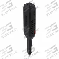 CYBER POWER Power Inverter: Modified Sine Wave, 12V DC Auto Power Port, 75 W Continuous Output Power (MPN CPS100PBU). Key specifications — Brand: CYBER POWER; DC Connection: 12V DC Auto Power Port; Input Voltage: 10 to 14.4V DC; Inverter Output Form: Modified Sine Wave; Output Frequency: 60 Hz; Output Voltage: 120V AC.