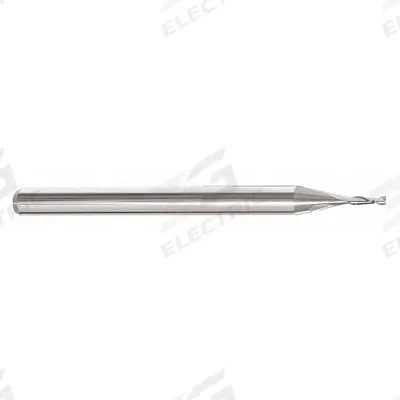 APPROVED VENDOR Square End Mill: Carbide, 2 Flute, 1/16" Mill Dia, 3/4" LOC, 2-1/2" OAL (MPN 251-001021) - Pencil-Neck Carbide Square End Mills