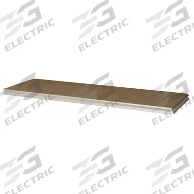 TENNSCO Shelf: 72 in x 24 in, 500 lb Load Capacity, Particleboard, Sand - Particleboard Decking Shelf Kits for Boltless Shelving