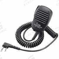 ICOM Speaker Microphone: Fits Icom, For F200/ID50A/ID52A/IP501H Series, 3.5 mm Jack, 20 in Cord (MPN HM186LS). Key specifications — Compatible Radio Series: ID52A; Color: Black; Radio Connector Type: 2-Pin Slim L Type Plug; Brand: ICOM; Manufacturer Part Number: HM186LS; Push To Talk: Yes.