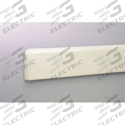 PAWLING Wall Guard: WG-4, PETG, Eggshell, 4 in Overall Ht - PETG Crash Rails & Bumper Guards