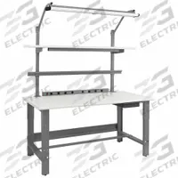 BENCHPRO Workbenches: Adj Ht, Laminate, 72 in x 30 in, 1,200 lb Overall Load Capacity, Gray (MPN RFC-4). Key specifications — Brand: BENCHPRO; Height Adjustability: Adjustable Height.