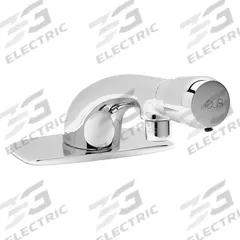 ZURN Low Arc Bathroom Faucet: AquaSpec®, Single-Post, Brass, Chrome Finish, 0.5 gpm Flow Rate, Spray (MPN Z86300-XL-CP4-3M). Key specifications — Brand: ZURN; Series: AquaSpec®; Includes: 4" Cover Plate.