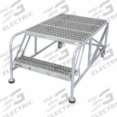 COTTERMAN Mobile Work Platform: 1.7 ft Platform Ht - Max, 24 in x 48 in, Steel, 800 lb Load Capacity (MPN 2WP2448A3B8AC1P6). Key specifications — Folding: Not Foldable; Mobility: Rolling; Components Included: Rubber Foot Pads; Use Location: Indoor; Brand: COTTERMAN; Color: Gray; Height Adjustability: Fixed Height; Includes Handrails: Handrails Not Included.
