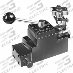 POWER TEAM Hydraulic Directional Control Valve: 5 gpm Max Flow Rate, Four Positions, 3/8" NPT, 9609. Key specifications — attr1018270: Load Holding; attr1018253: POWER TEAM; attr1018283: Tank; attr1018249: 9609; attr1018300: Manual; attr1416406: 3/8" NPT.