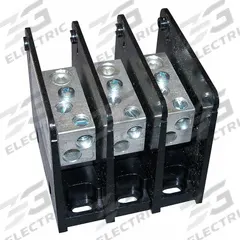 MERSEN Power Distribution Block: Open, Lug, Lug, 14 AWG – 2/0 AWG For Line Side Wire Sizes (MPN MPDB63193). Key specifications — attr1361688: Surface; attr1308686: MERSEN; attr1361672: Aluminum.