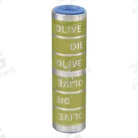 THOMAS & BETTS Open Barrel Splice: 2/0 AWG Wire Size, Olive Code, 2.5 in, Copper Barrel, 54 Die (MPN 60536). Key specifications — Die Code: 54; Brand: THOMAS & BETTS; Color Code: Olive.