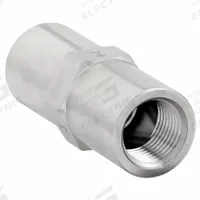 APPROVED VENDOR Piston Spring Check Valve: Piston, Inline Valve Body, 3/8 in Pipe Size, FNPT x FNPT (MPN CHK SST 615-6F6F-B). Key specifications — Brand: APPROVED VENDOR; Piston Material: Stainless Steel.