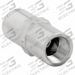 APPROVED VENDOR Piston Spring Check Valve: Piston, Inline Valve Body, 3/8 in Pipe Size, FNPT x FNPT (MPN CHK SST 615-6F6F-B). Key specifications — Brand: APPROVED VENDOR; Piston Material: Stainless Steel.