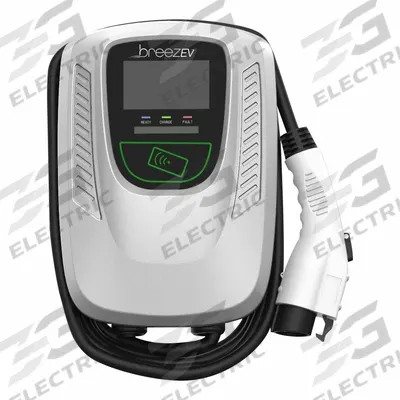 BREEZ-EV Charging Station Kits: Level 2, Wall/Pedestal, 1 Charging Ports, 200 to 240V AC - Wall Mount Electric Vehicle Charging Stations