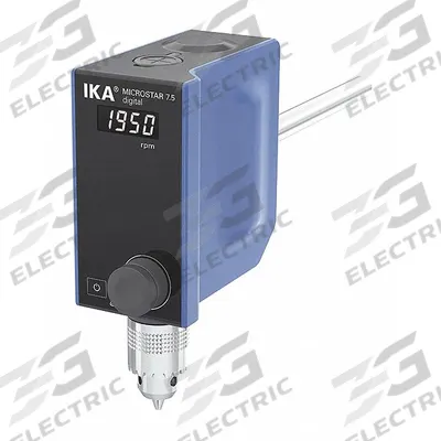 IKA Overhead Mixer: 2,000 RPM Max Speed, 7.5 N-cm, 4,000 cps Max Viscosity - Low-Torque Overhead Stirrers