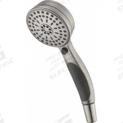 Delta Handheld Showerhead: Stainless Steel, Stainless Steel, 1.75 gpm Flow Rate - Handheld Showerheads