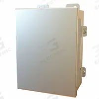 HAMMOND Electrical Enclosure: Stainless Steel, 8 in x 6 in x 4 in, NEMA 12/13/3R/4/4X, w/Panel, IP66 (MPN 1414N4PHSSG). Key specifications — Brand: HAMMOND; Closure Method: Clamps; Enclosure Material: Stainless Steel; Includes Inner Panel: with Inner Panel Included.