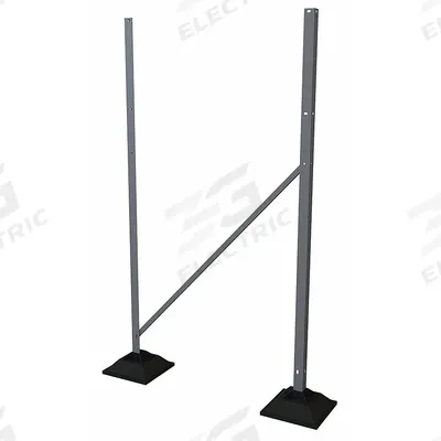 TRI-ARC Platform Support Leg: 5 ft Overall Ht, 36 in Overall Wd, 500 lb Load Capacity - Rooftop Leg Kits