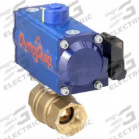 DYNAQUIP CONTROLS Pneumatically Actuated Two-Way Ball Valve: 1 1/4 in Size, Brass, FNPT x FNPT (MPN PHH26ATSR06312A). Key specifications — Brand: DYNAQUIP CONTROLS; Pilot Solenoid Voltage: 115V AC.