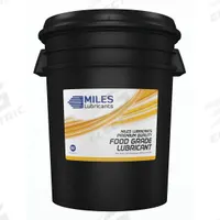 MILES LUBRICANTS Compressor Oil: 5 gal, Pail, 30 SAE Grade, 100 ISO Viscosity Grade, Food Grade (MPN MSF1544003). Key specifications — attr59744: 127; attr59746: 100; attr59736: Yes; attr59735: Pail; attr59738: Miles FG Comp Oil; attr59749: 30.